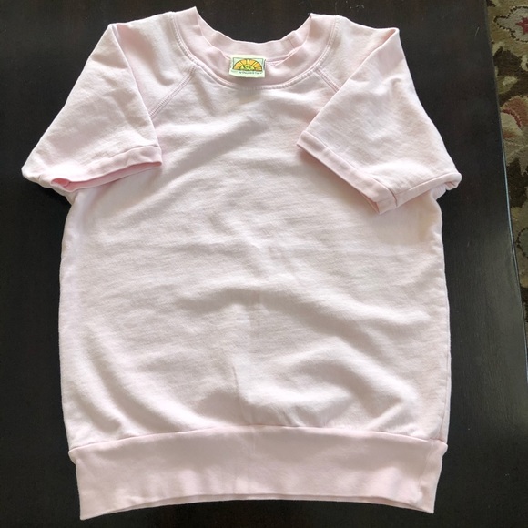 C&C California Pink Short Sleeve Pink Sweatshirt - Picture 4 of 16